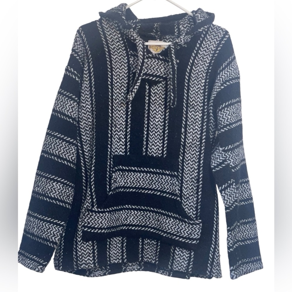 Earth Ragz unisex, Bahai Joe, eco friendly, Mexican hoodie. Size large GUC - Picture 2 of 9